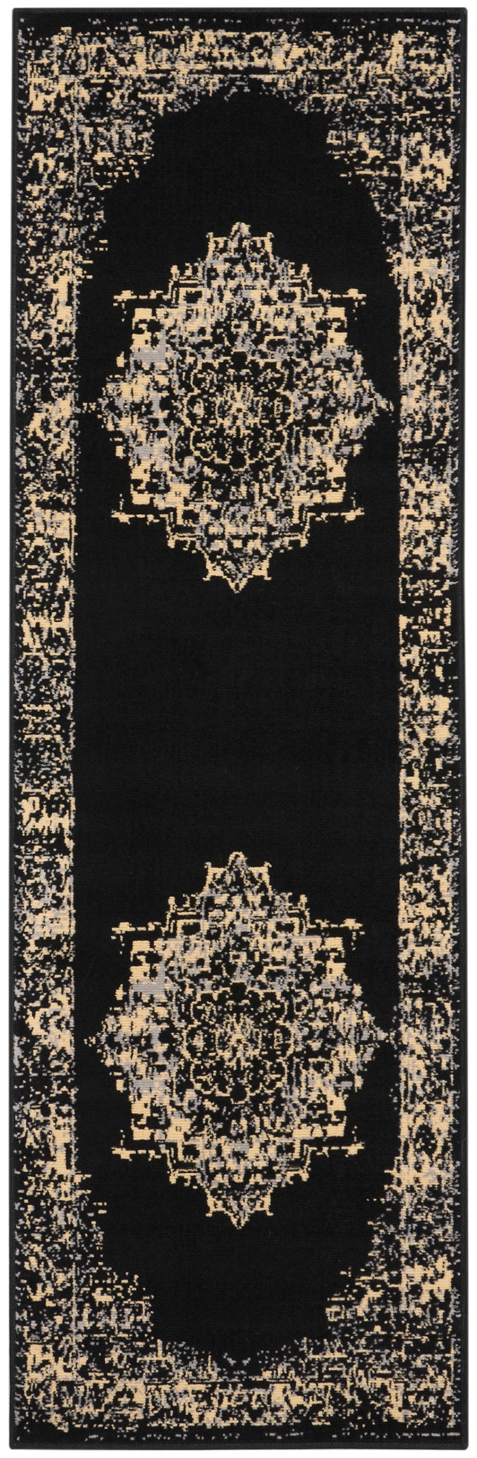 Nourison Home Grafix GRF14 Black Transitional Power-loomed Rug