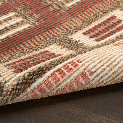 Nourison Home Nordic  Rust  Contemporary