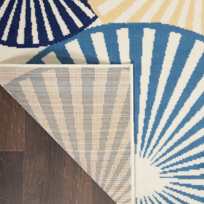Nourison Home Grafix  White  Contemporary