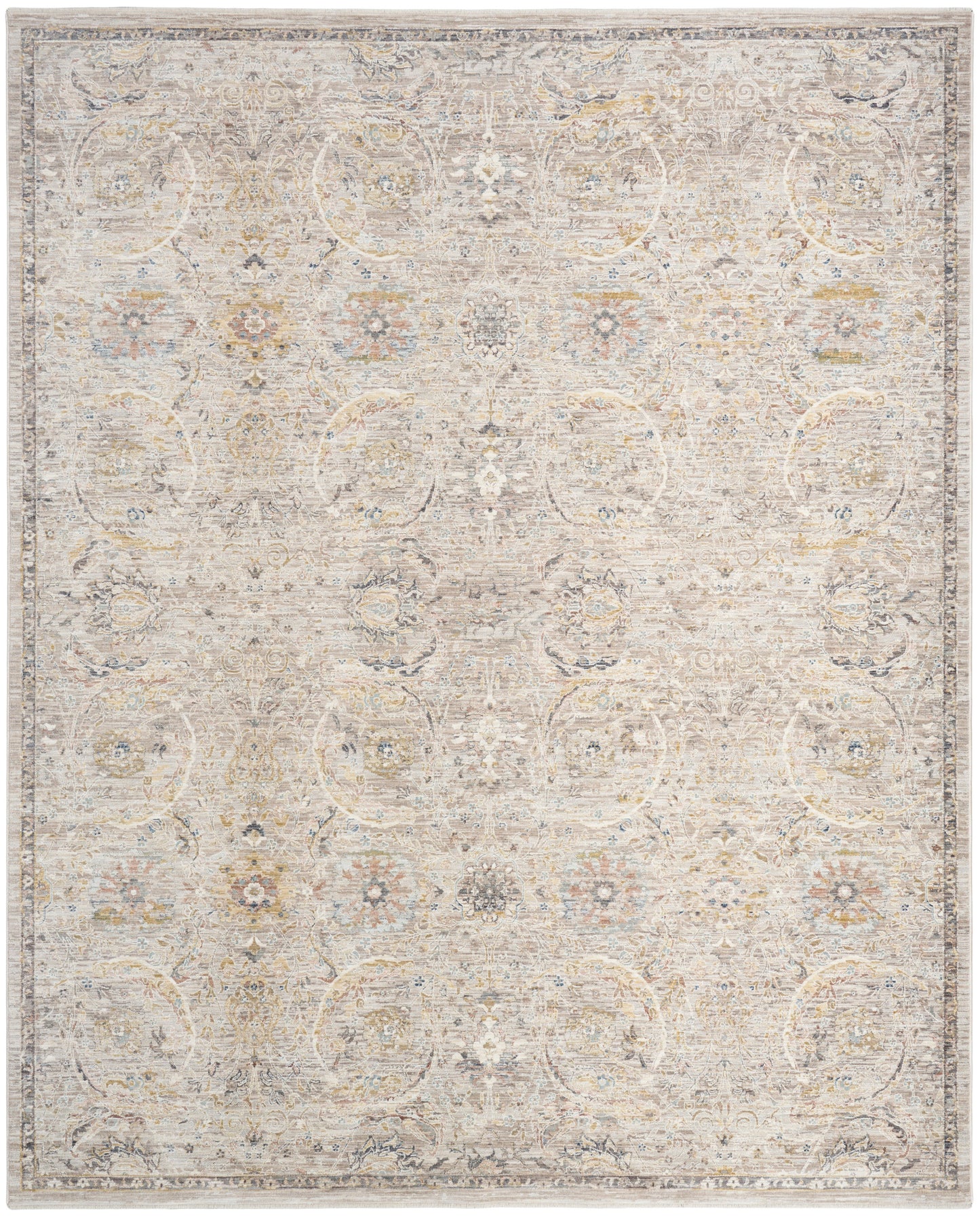 Nourison Home Antique Fusion ANF03 Light Grey Traditional Machine Woven Rug