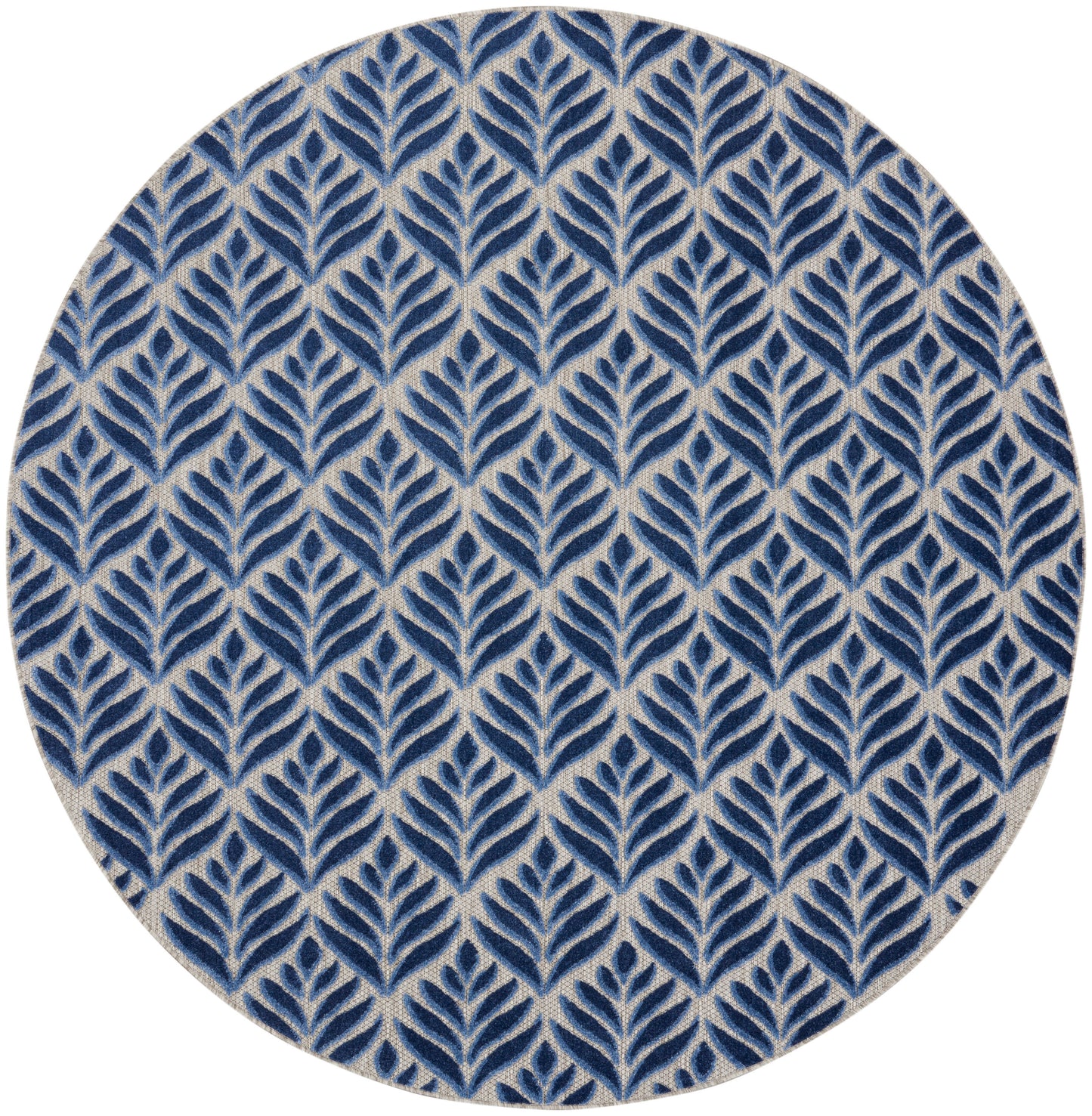 Nourison Home Aloha ALH35 Blue Contemporary Power-loomed Rugs
