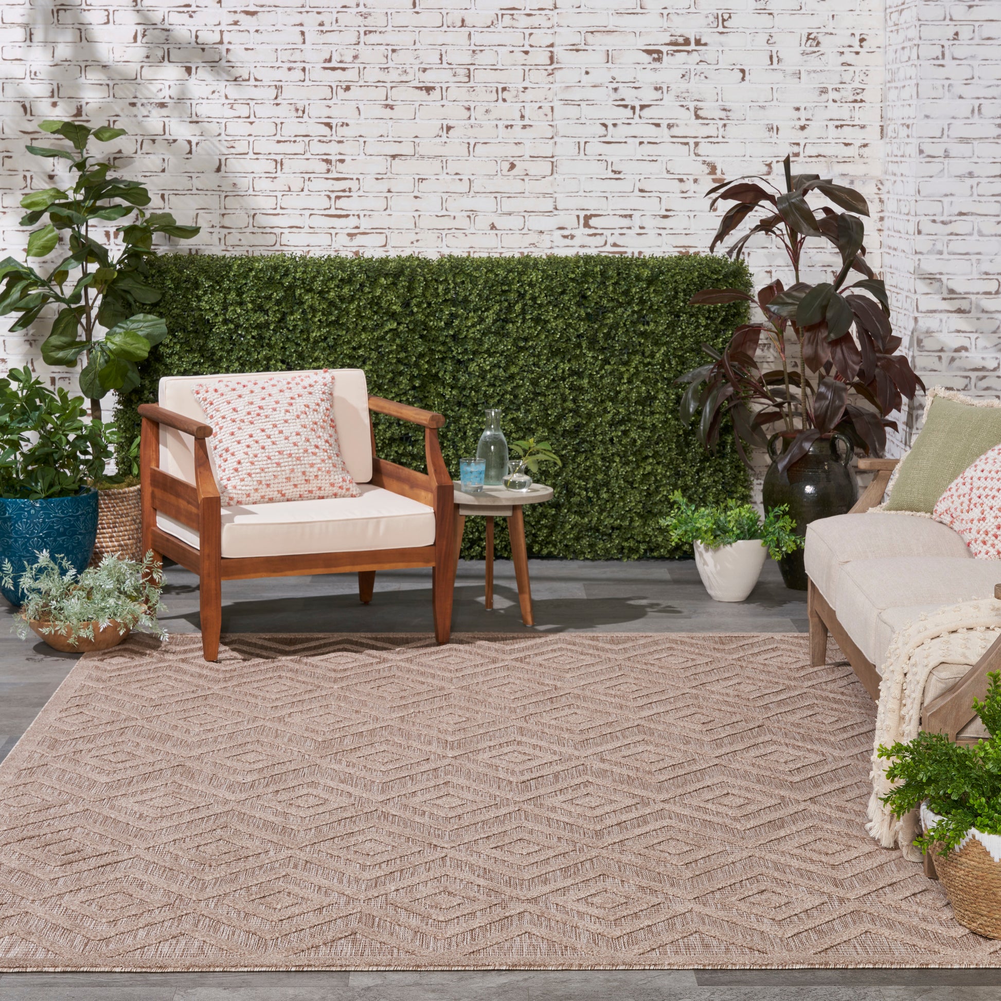 Nourison Home Versatile  Natural Beige  Contemporary