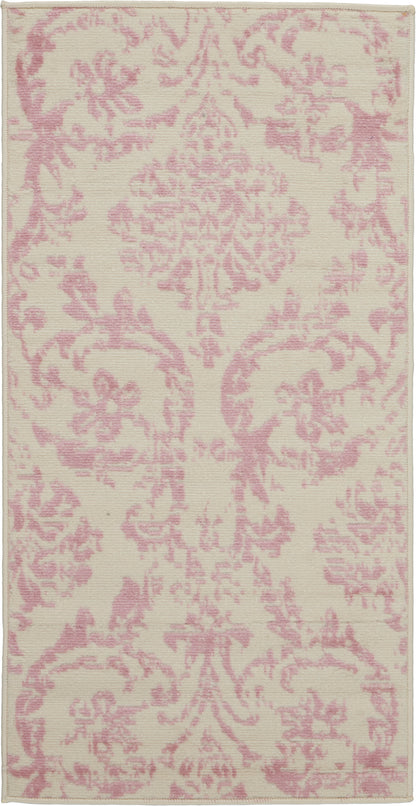 Nourison Home Jubilant JUB09 Ivory Pink Transitional Power-loomed Rug