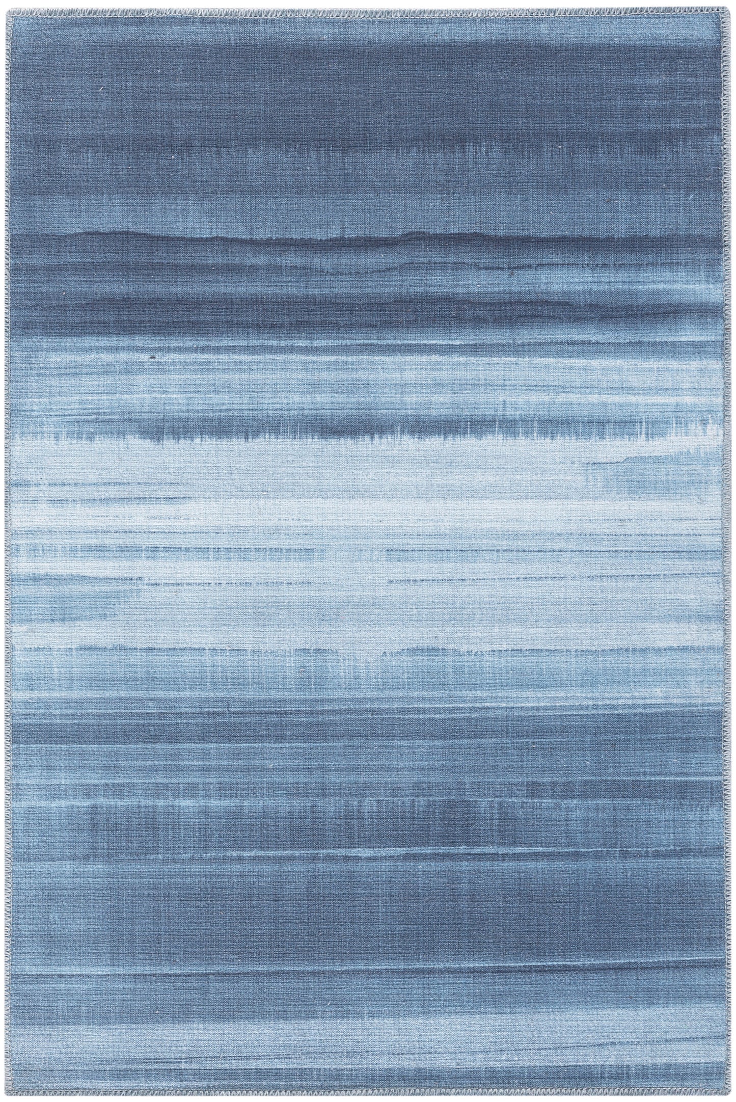 Calvin Klein Launder LDR01 Aqua Contemporary Power-loomed Rug