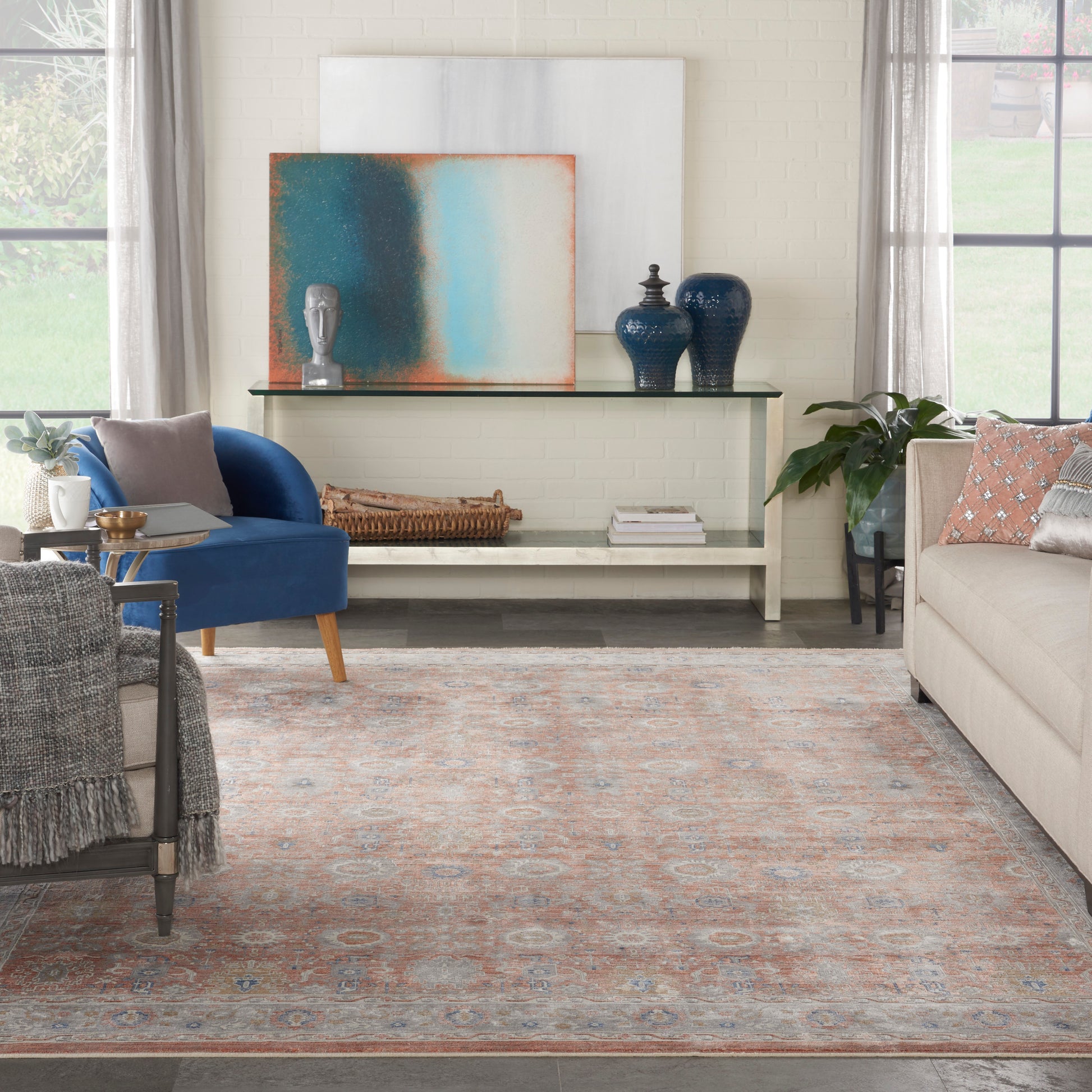 Nourison Home Starry Nights  Blush  Traditional