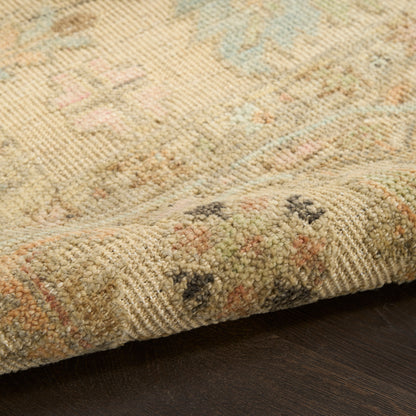 Nourison Home Heritage Vine  Beige  Traditional