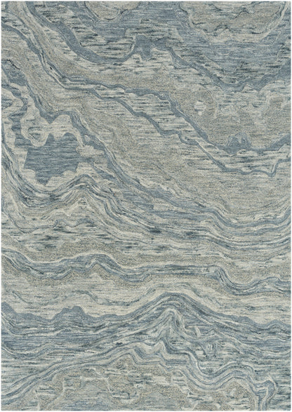 Nourison Home Graceful GRU01 Blue Contemporary Hand Tufted Rug