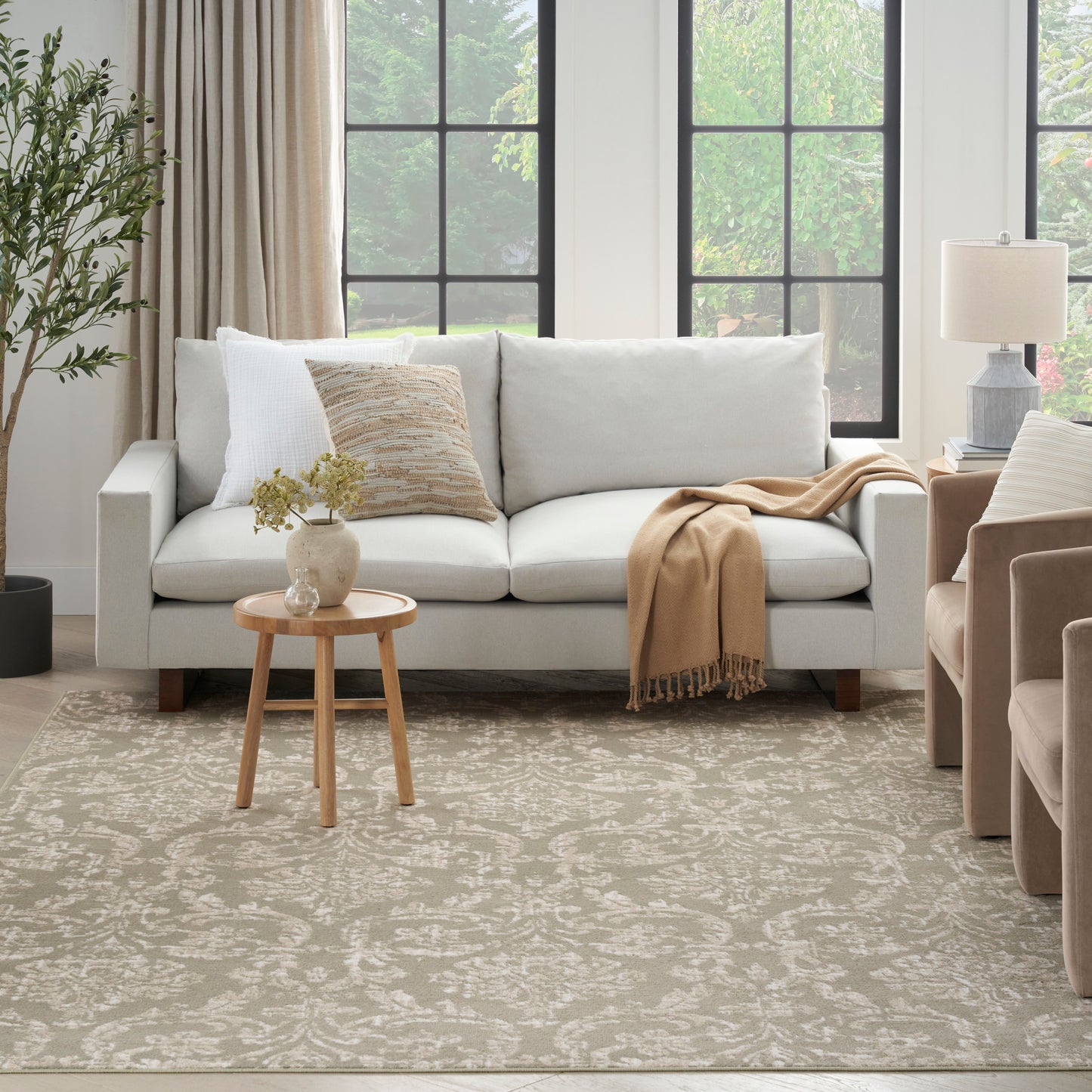 Nourison Home Jubilant  Olive  Transitional