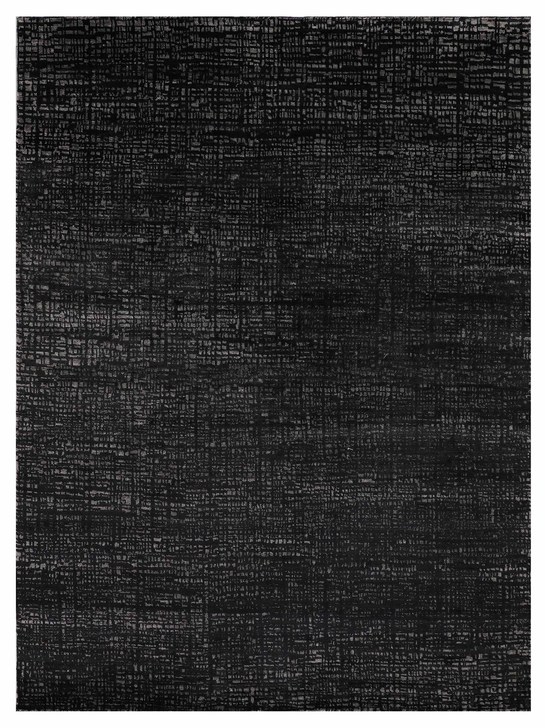 Artisan Mary  Black Taupe Contemporary Knotted Rug