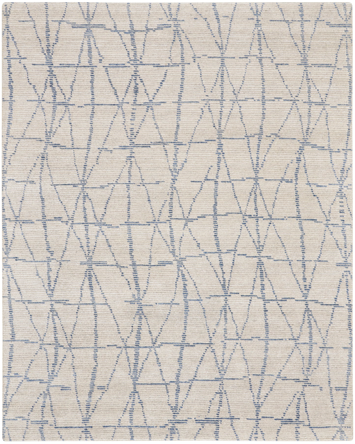 Nourison Home Ellora ELL02 Sky Contemporary Knotted Rug