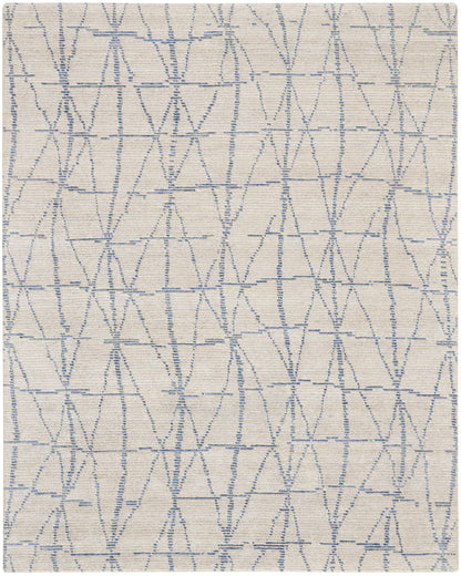 Nourison Home Ellora ELL02 Sky Contemporary Knotted Rug