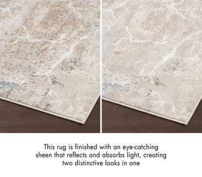 Nourison Home Glitz  Grey Multicolor  Contemporary