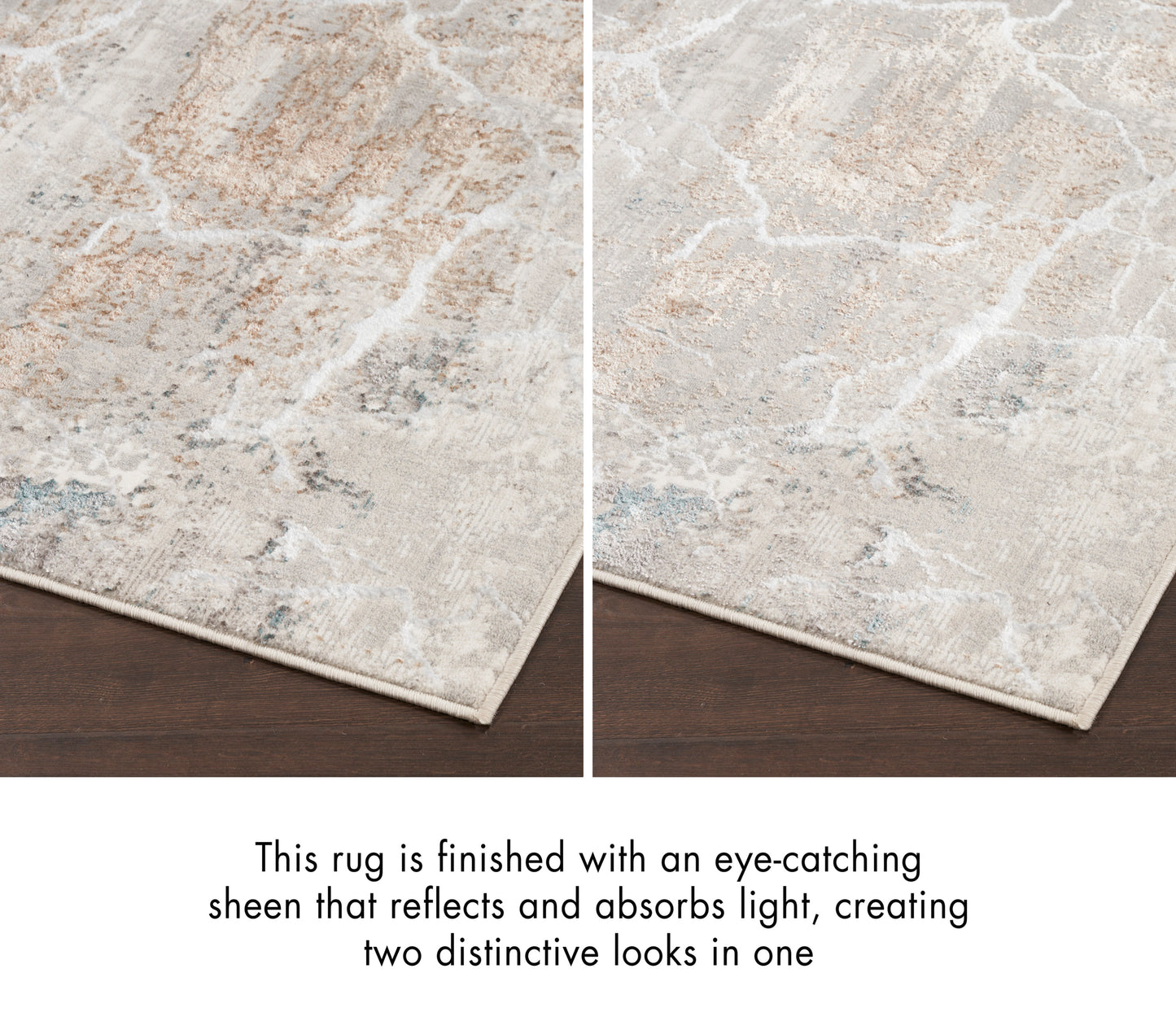 Nourison Home Glitz  Grey Multicolor  Contemporary