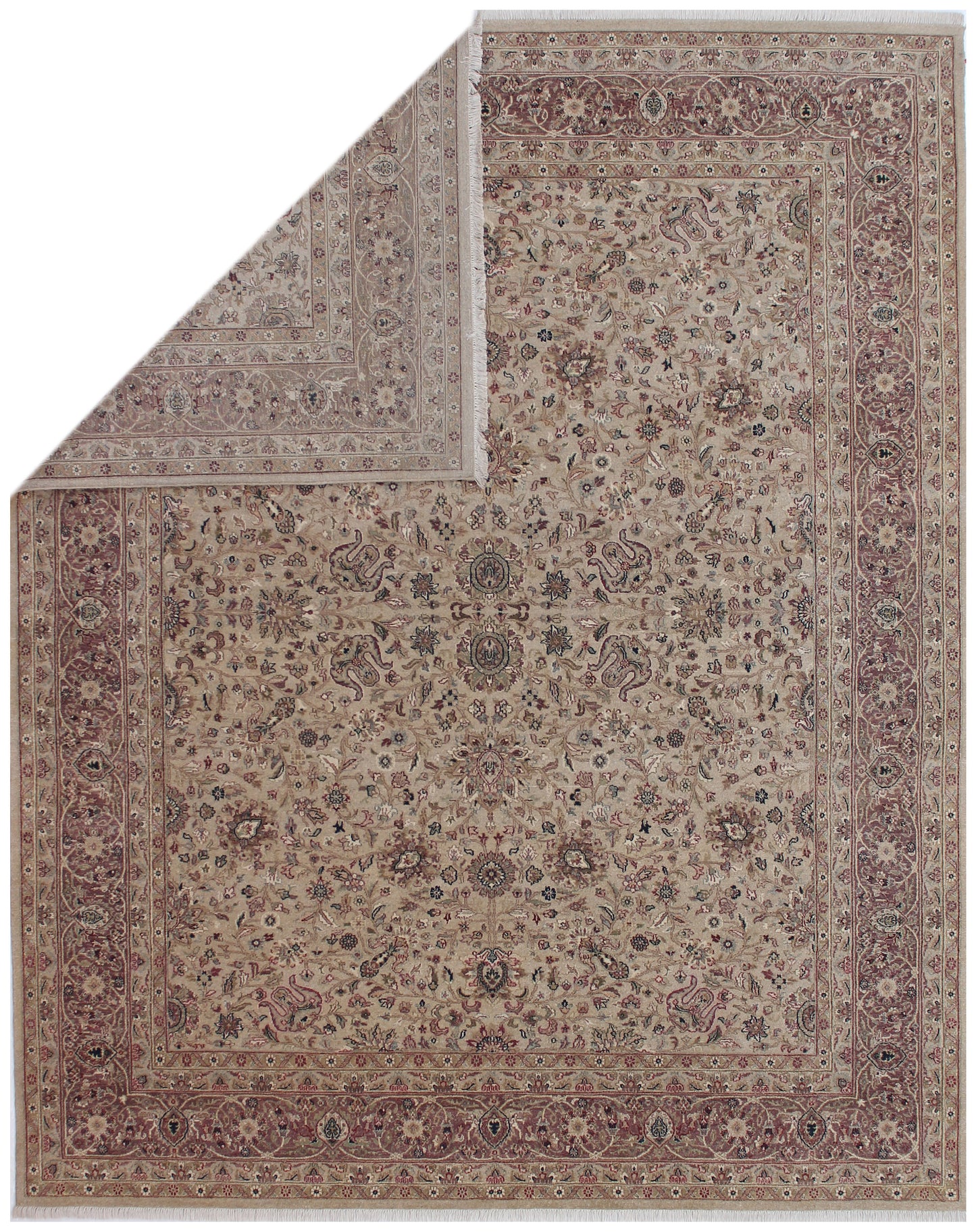 Anjani Carpets Hazi Zalili 1038 Caramel Plum Persian Hand Knotted Rugs