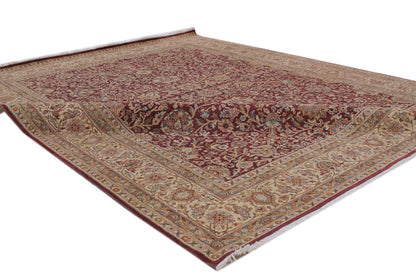 Anjani Carpets Hazi Zalili 1038 Burgundy Gold Persian Hand Knotted Rugs