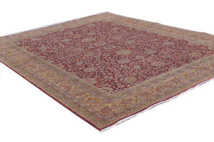Anjani Carpets Hazi Zalili 1038 Burgundy Lt.Gold Persian Hand Knotted Rugs