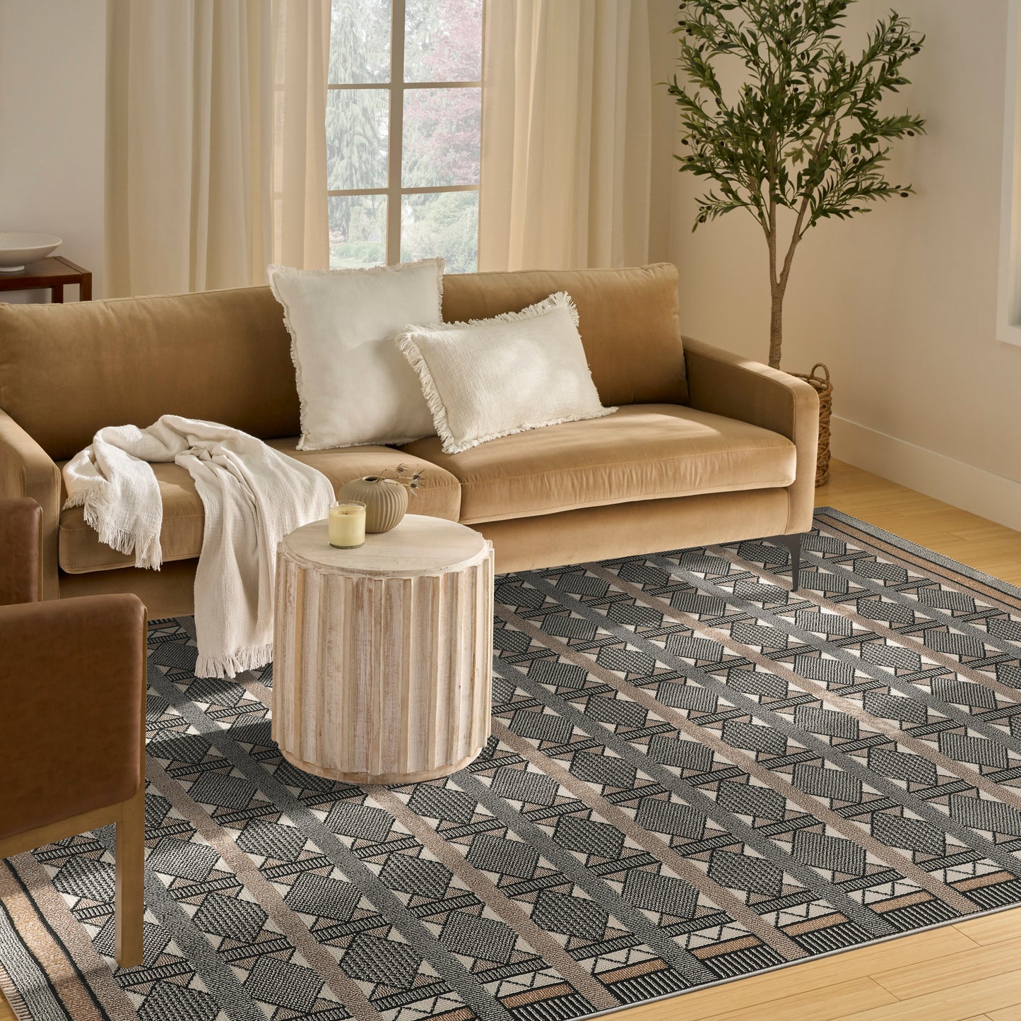 Nourison Home Nordic  Ivory Multicolor  Contemporary