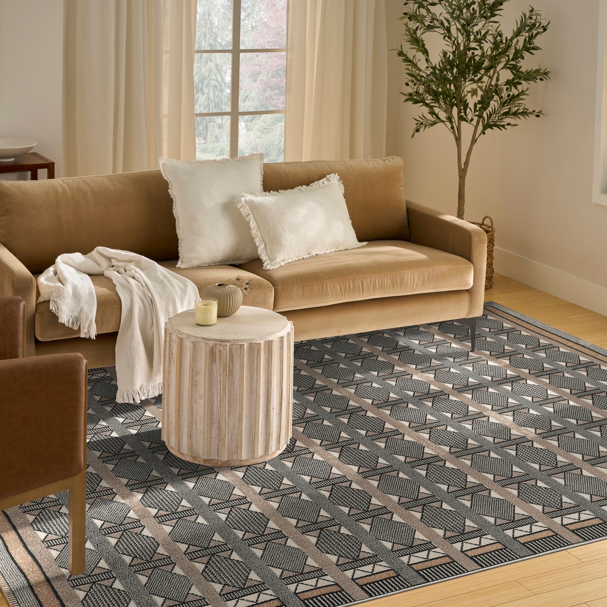 Nourison Home Nordic  Ivory Multicolor  Contemporary