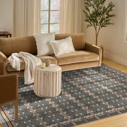 Nourison Home Nordic  Ivory Multicolor  Contemporary