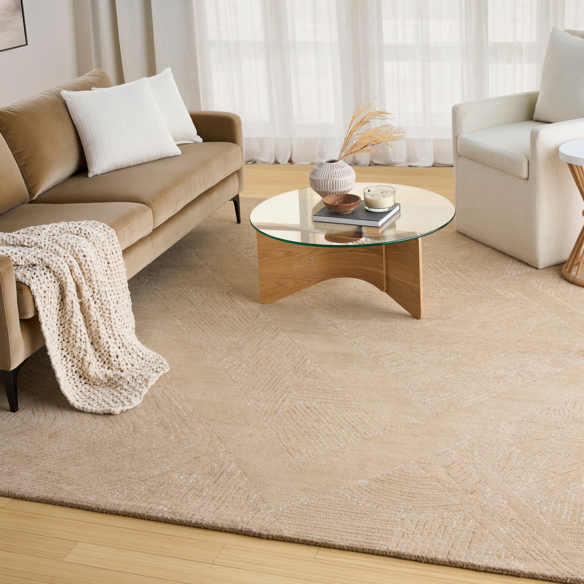 DKNY Pure Patterns  Camel  Contemporary