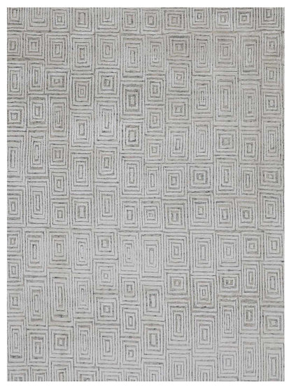Artisan Mary Ivory Contemporary Knotted Rug - Rugs - Artisan - Atlanta Designer Rugs
