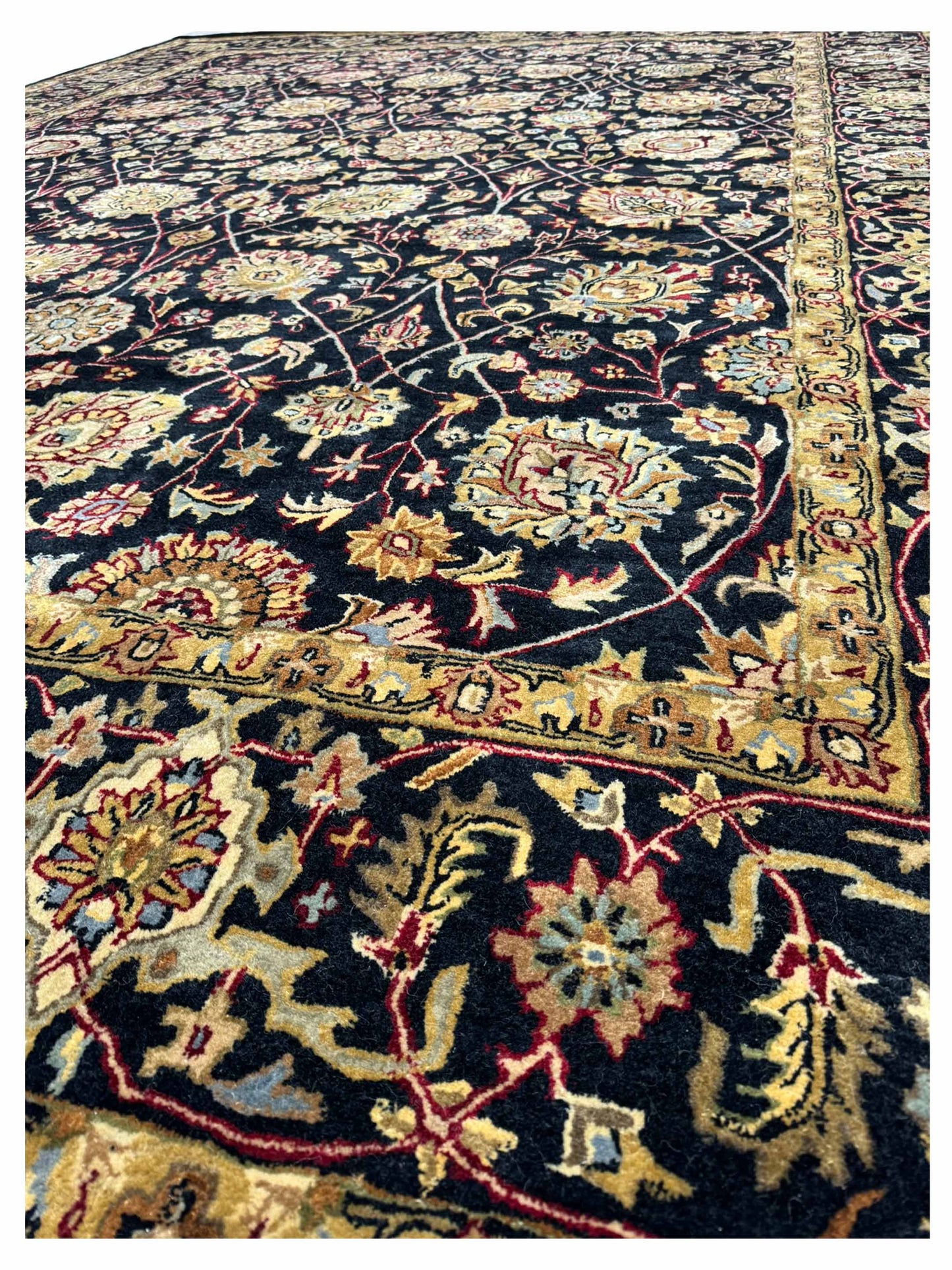 Artisan Zorina Black Black Traditional Tufted Rug - Rugs - Artisan - Atlanta Designer Rugs