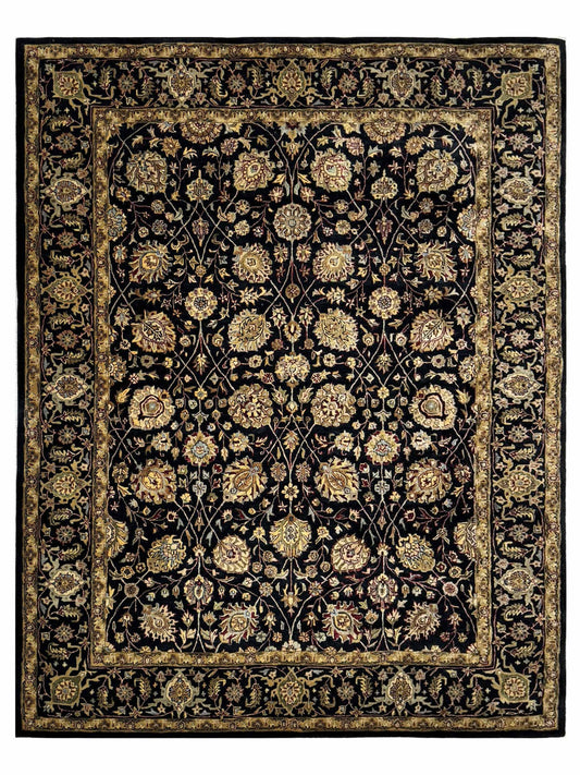Artisan Zorina Black Black Traditional Tufted Rug - Rugs - Artisan - Atlanta Designer Rugs