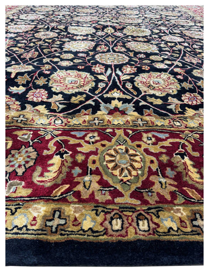 Artisan Zorina  Black Red Traditional Tufted Rug