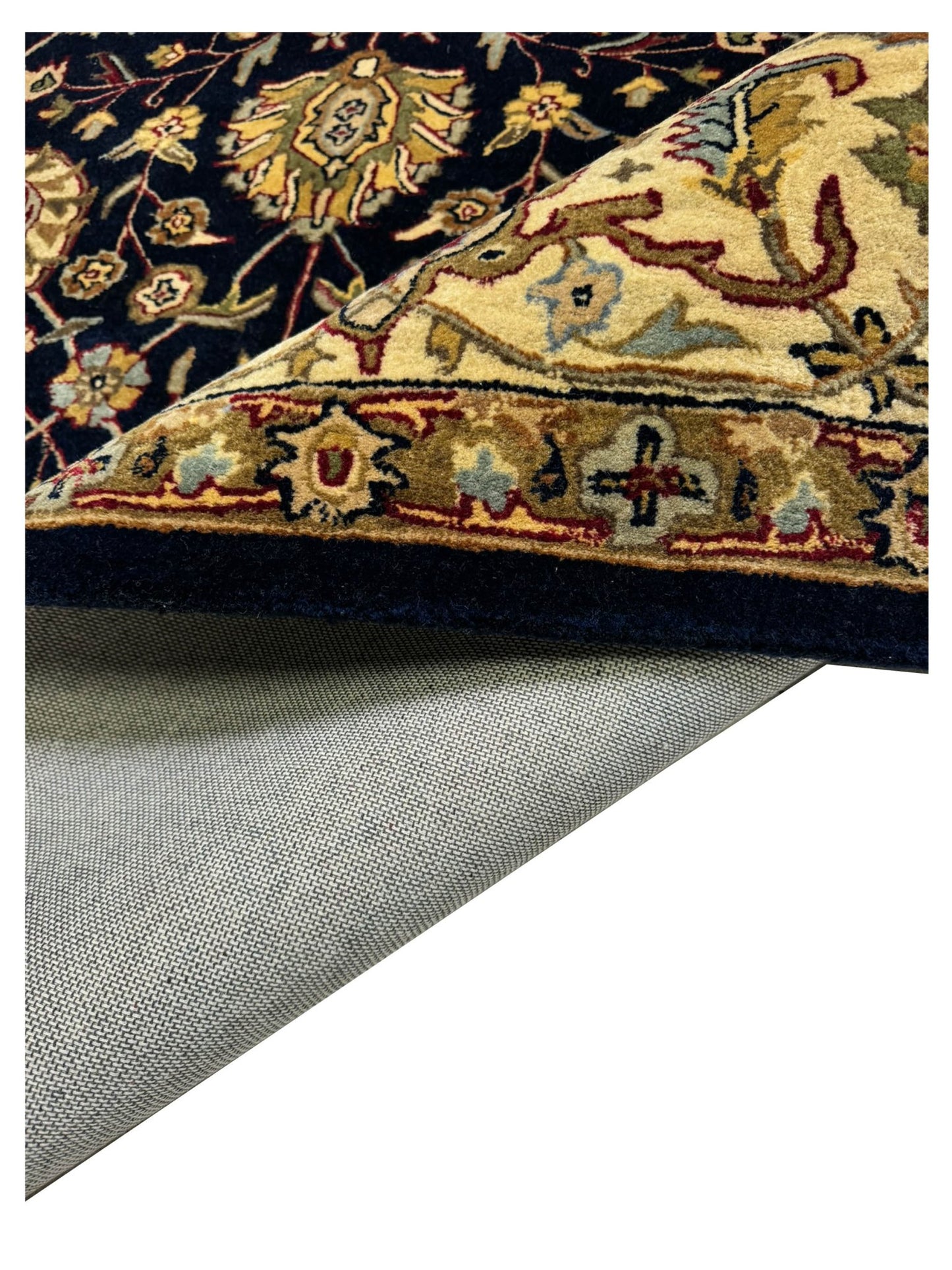 Artisan Zorina Navy Ivory Traditional Tufted Rug - Rugs - Artisan - Atlanta Designer Rugs