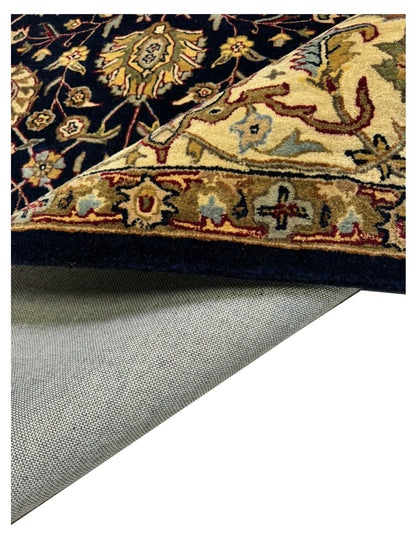 Artisan Zorina Navy Ivory Traditional Tufted Rug - Rugs - Artisan - Atlanta Designer Rugs