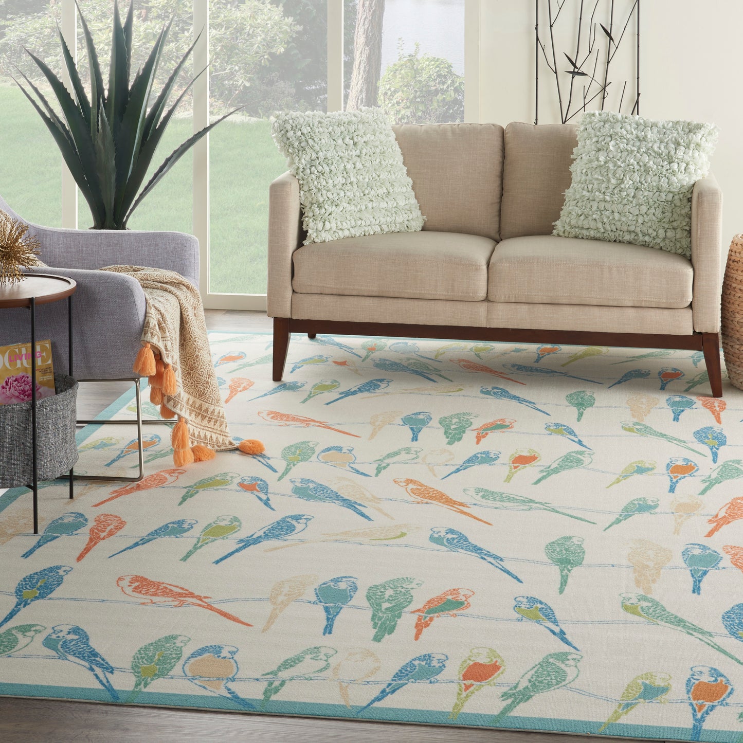 Waverly Sun N Shade  Multicolor  Contemporary
