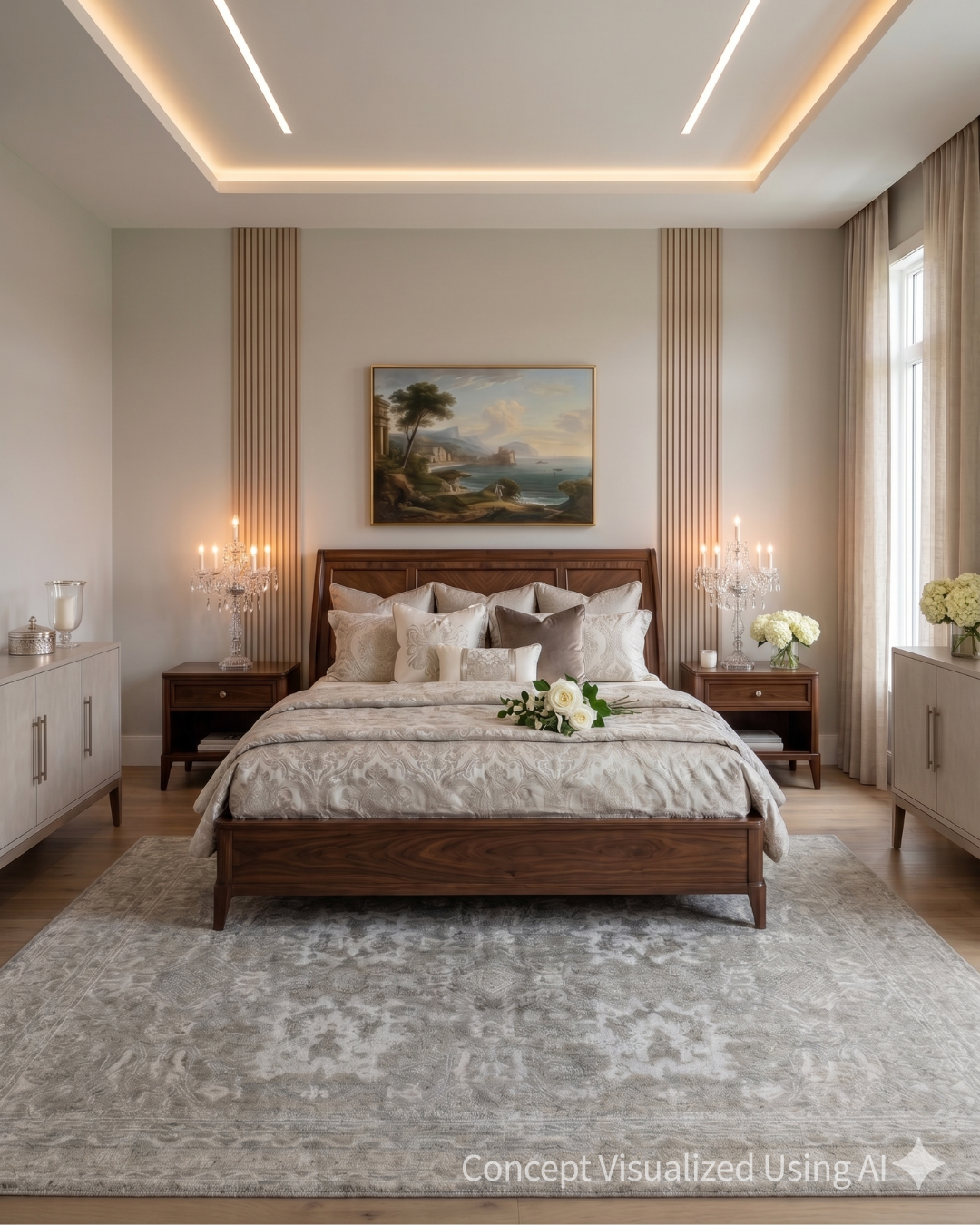 Artisan Nova Natural Transitional Rug for Bedroom