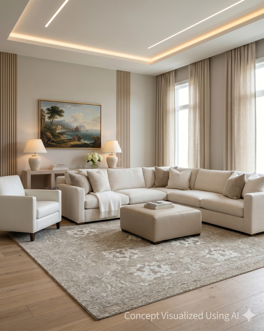 Artisan Nova Natural Transitional Rug for Livingroom