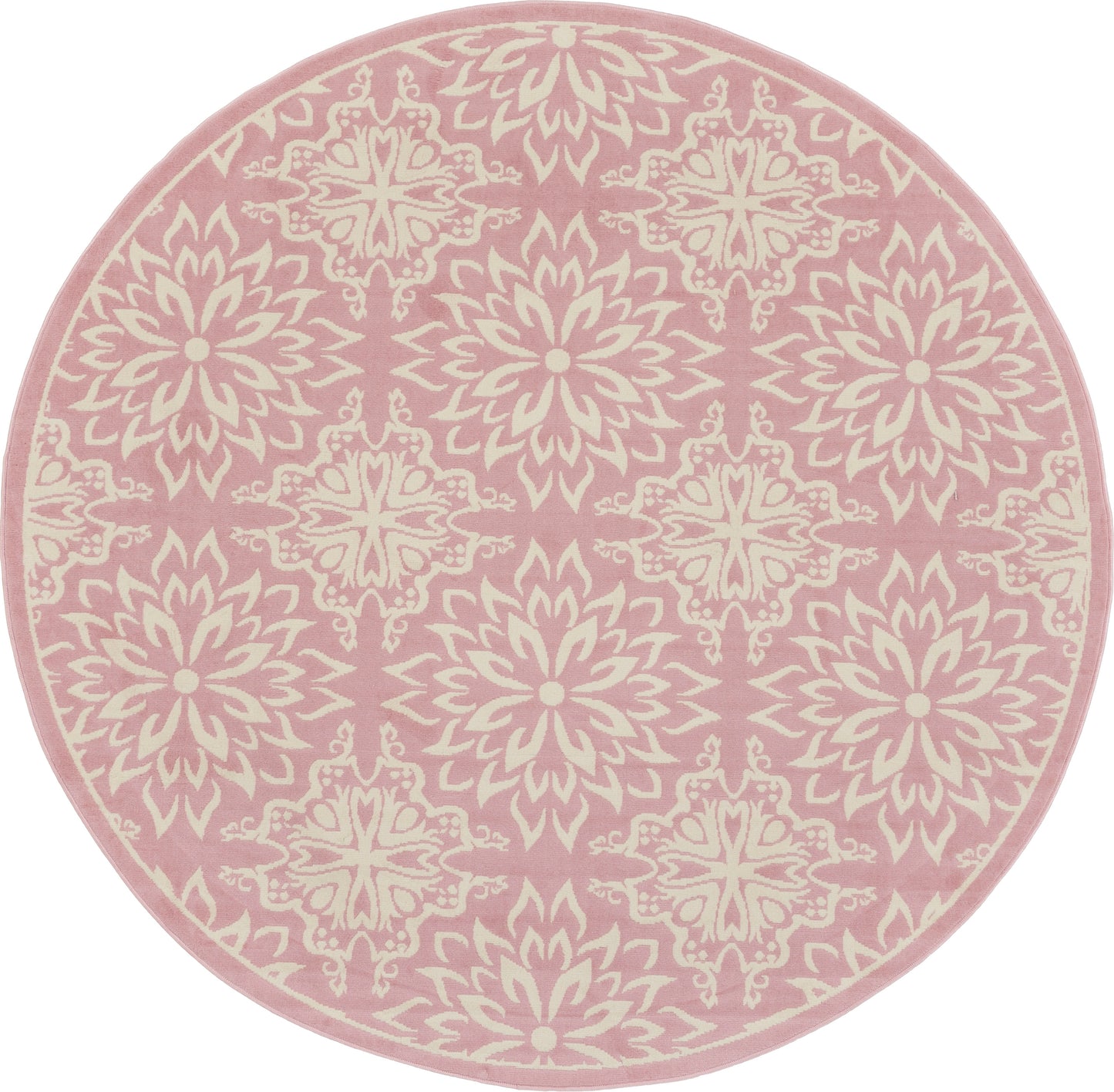 Nourison Home Jubilant JUB06 Ivory Pink Transitional Power-loomed Rug