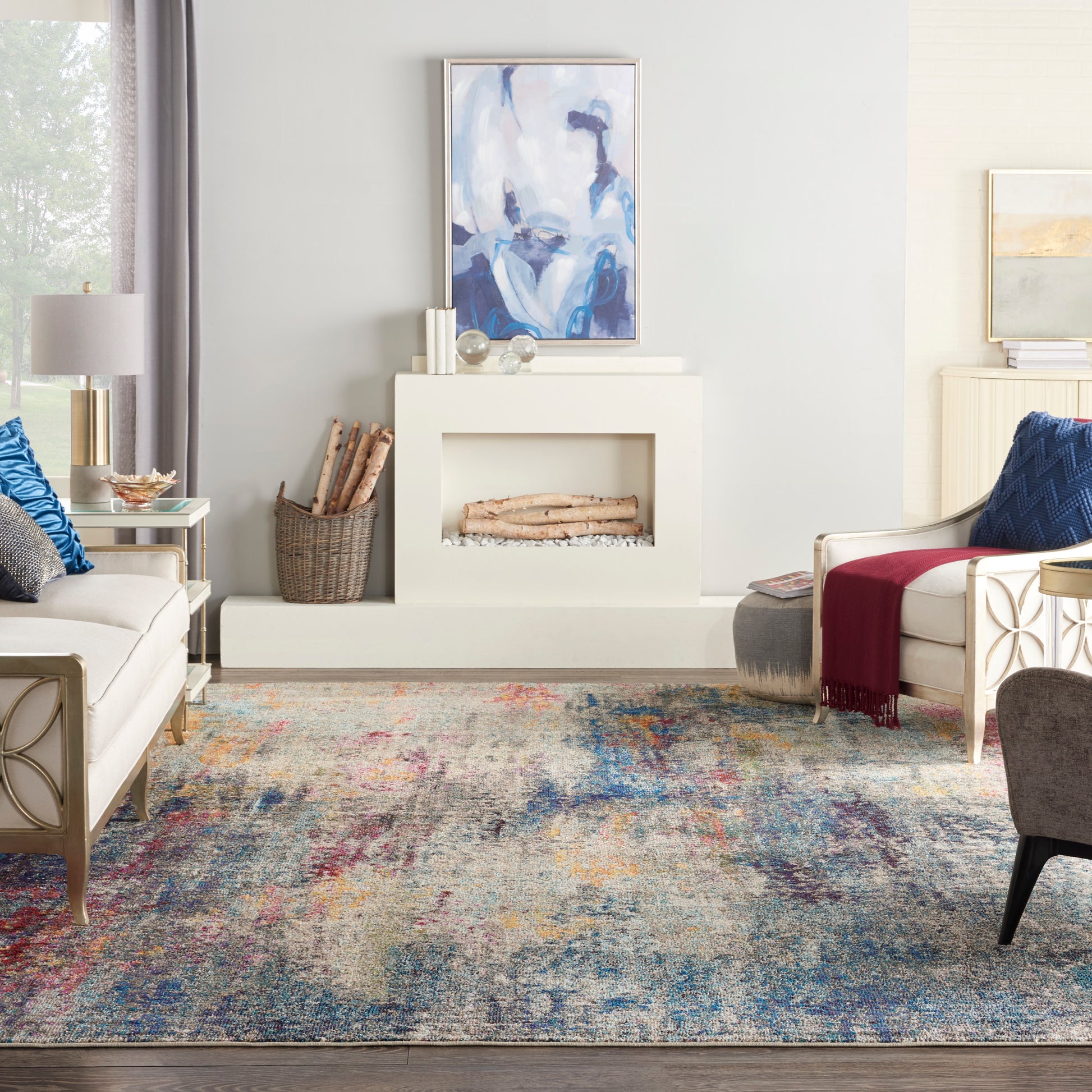 Nourison Home Celestial  Multicolor  Contemporary