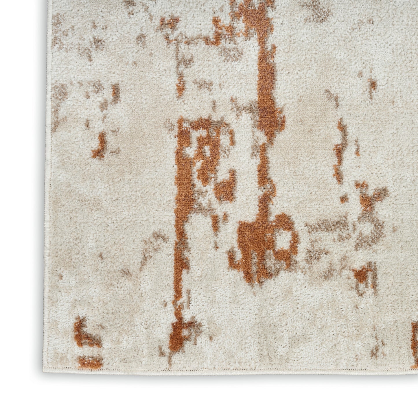 Nourison Home Quarry  Ivory Rust  Contemporary