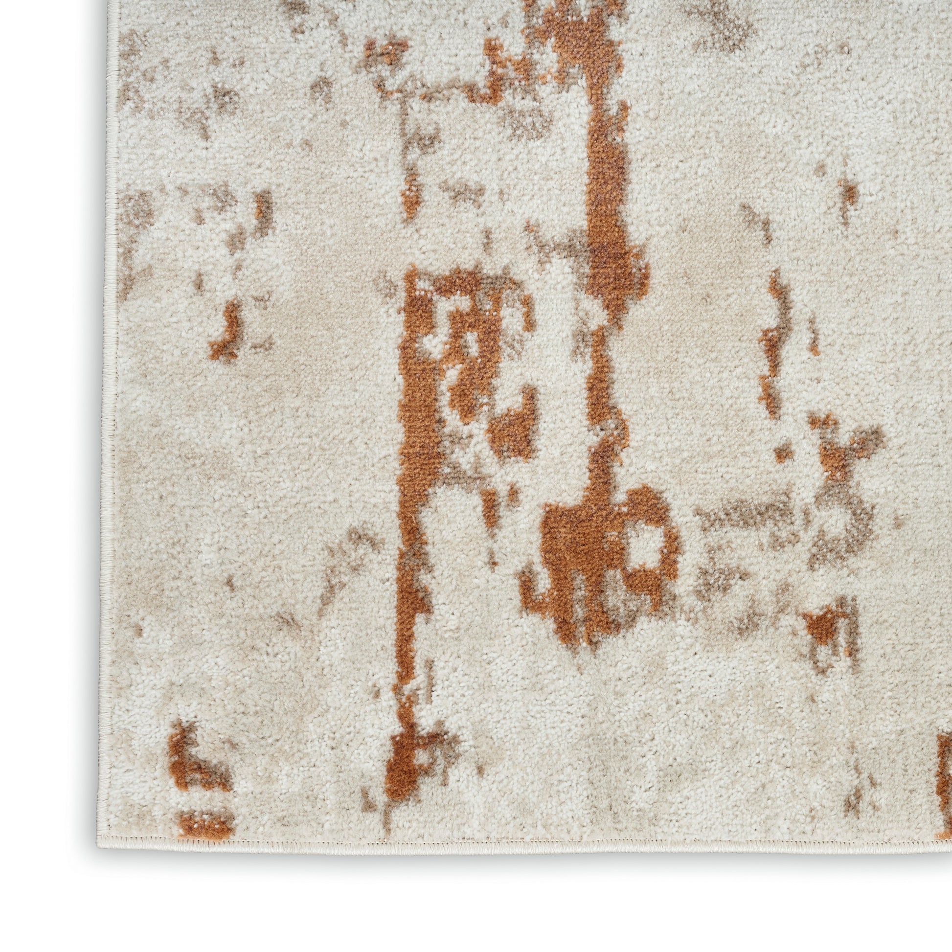 Nourison Home Quarry  Ivory Rust  Contemporary