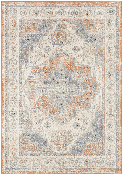 Nourison Home Nourison Essentials Persian NRE07 Beige Blue Traditional Power-loomed Rug