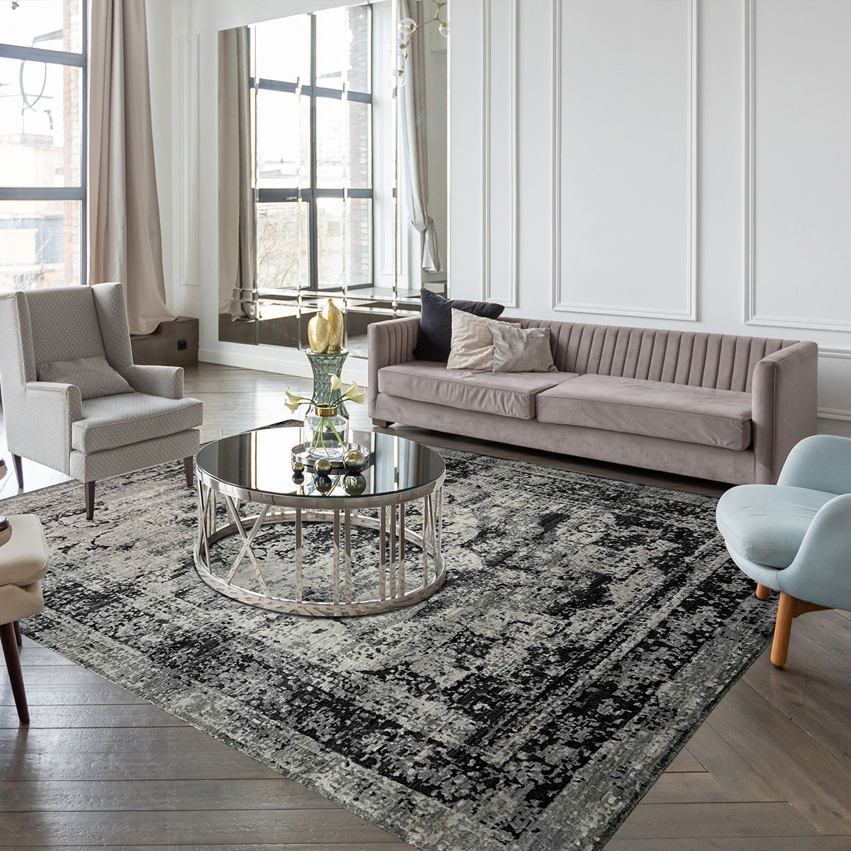 Artisan Nova Dk.Natural Transitional Knotted Rugs