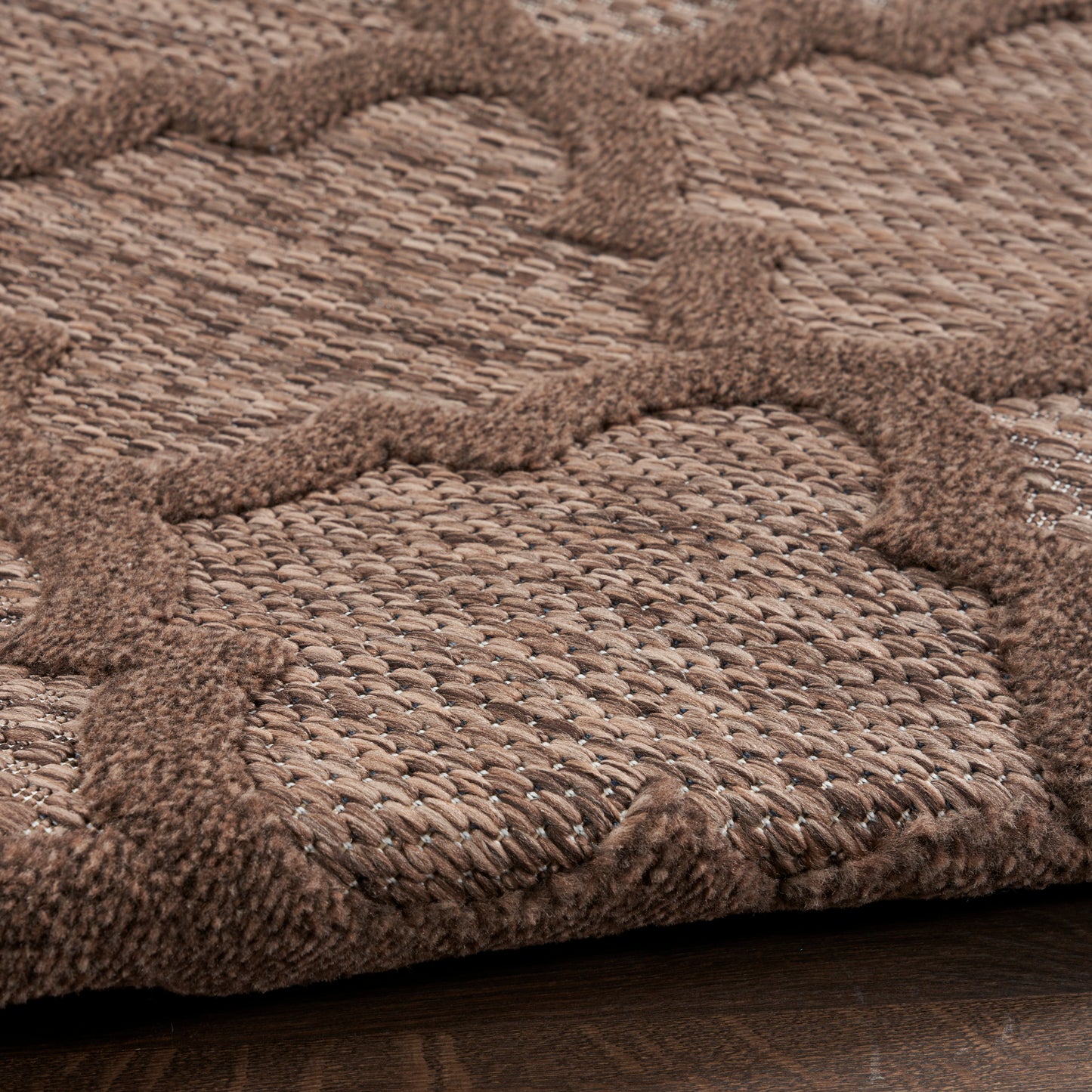 Nourison Home Easy Care  Brown  Contemporary