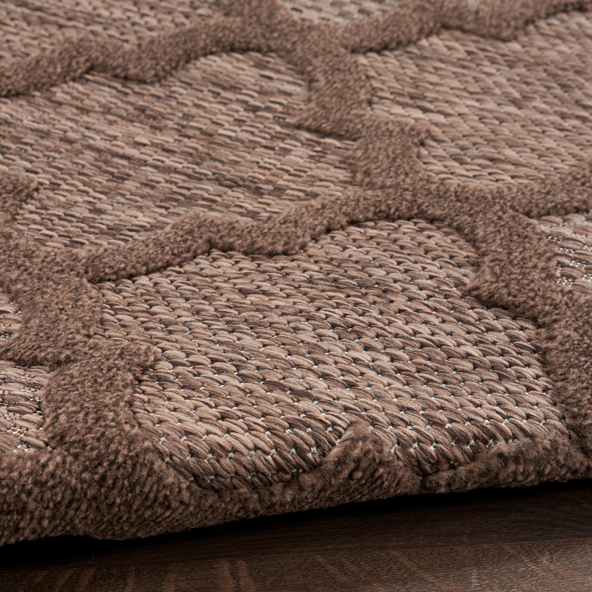 Nourison Home Easy Care  Brown  Contemporary