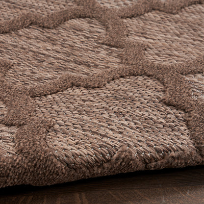 Nourison Home Easy Care  Brown  Contemporary