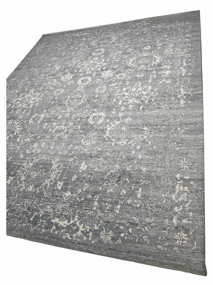 Artisan Nova Ivory Silver Transitional Knotted Rugs