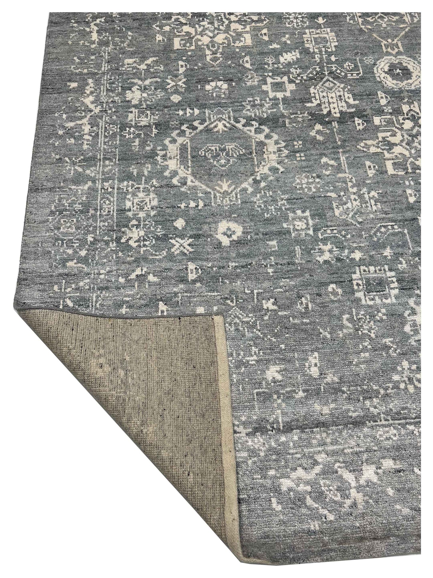 Artisan Nova Ivory Silver Transitional Knotted Rugs