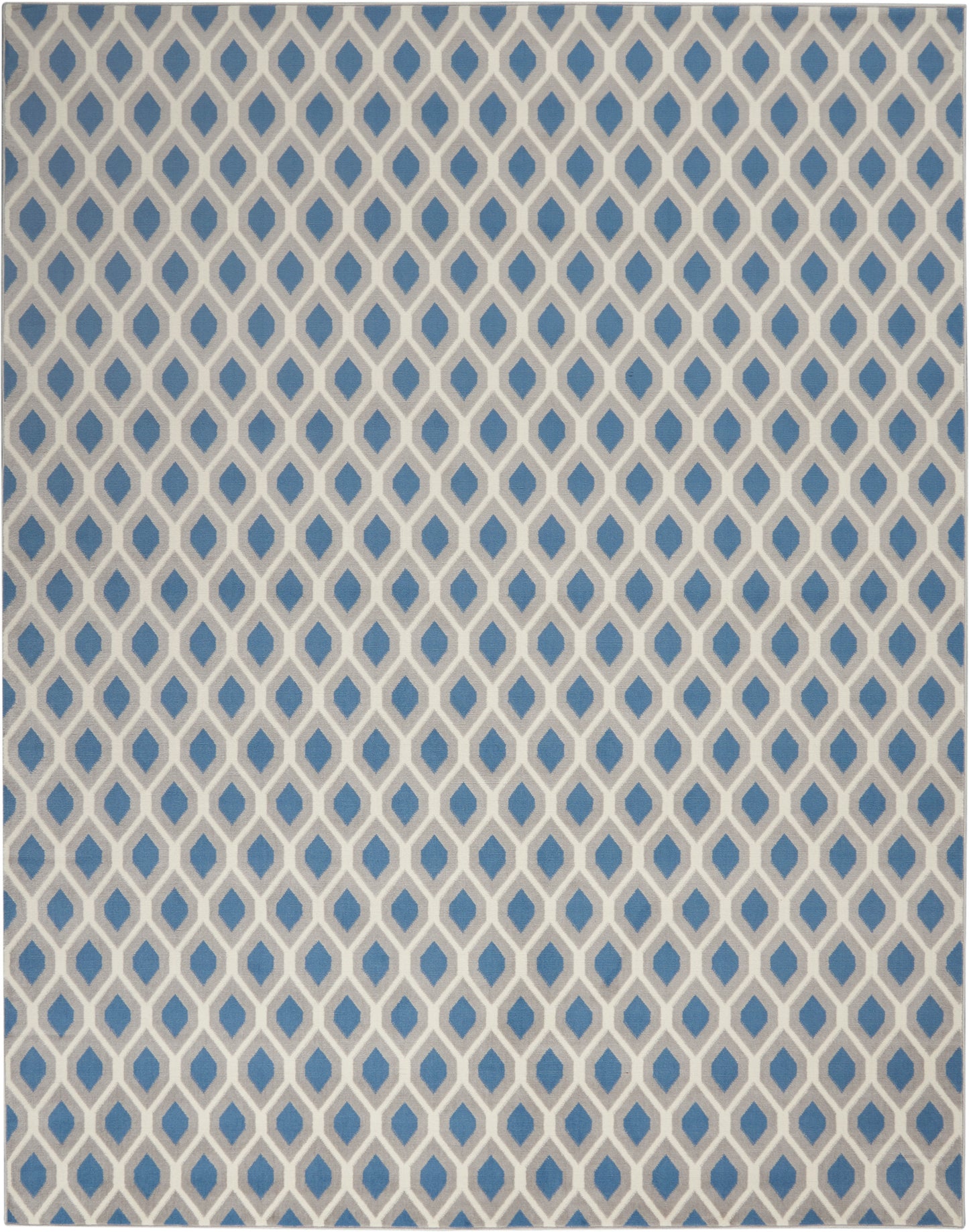 Nourison Home Grafix  Blue  Contemporary