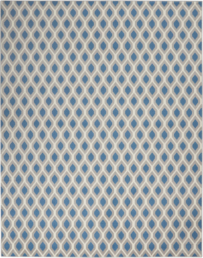 Nourison Home Grafix  Blue  Contemporary