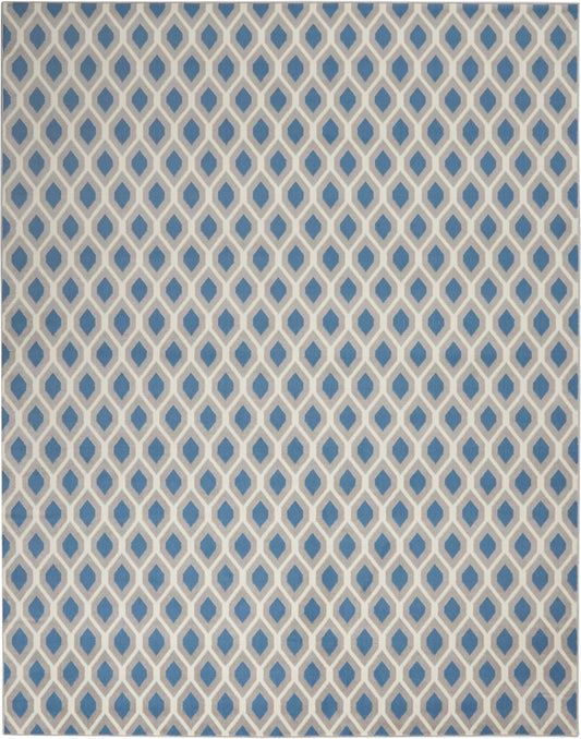 Nourison Home Grafix  Blue  Contemporary