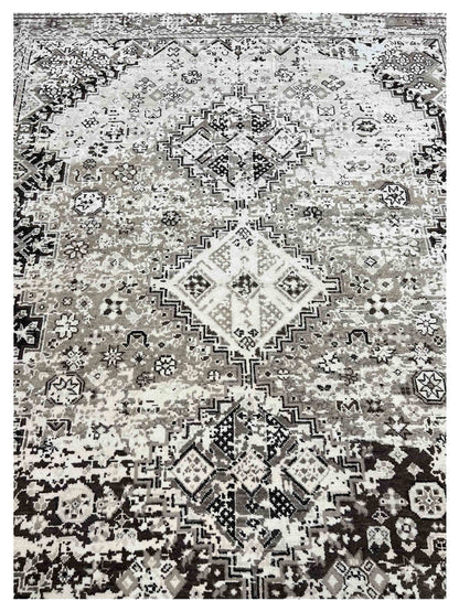 Artisan Nova Ivory Charcoal Transitional Knotted Rugs