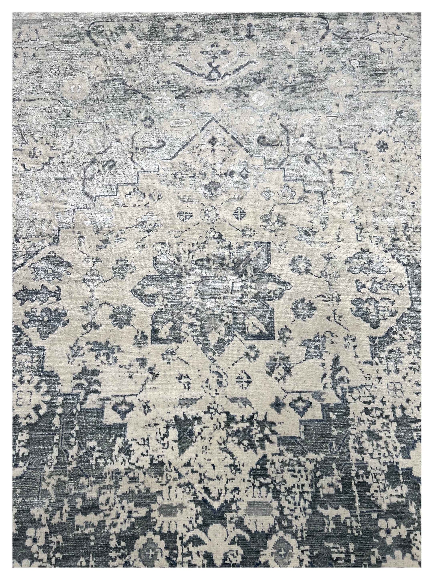 Artisan Nova Ivory Blue Transitional Knotted Rugs