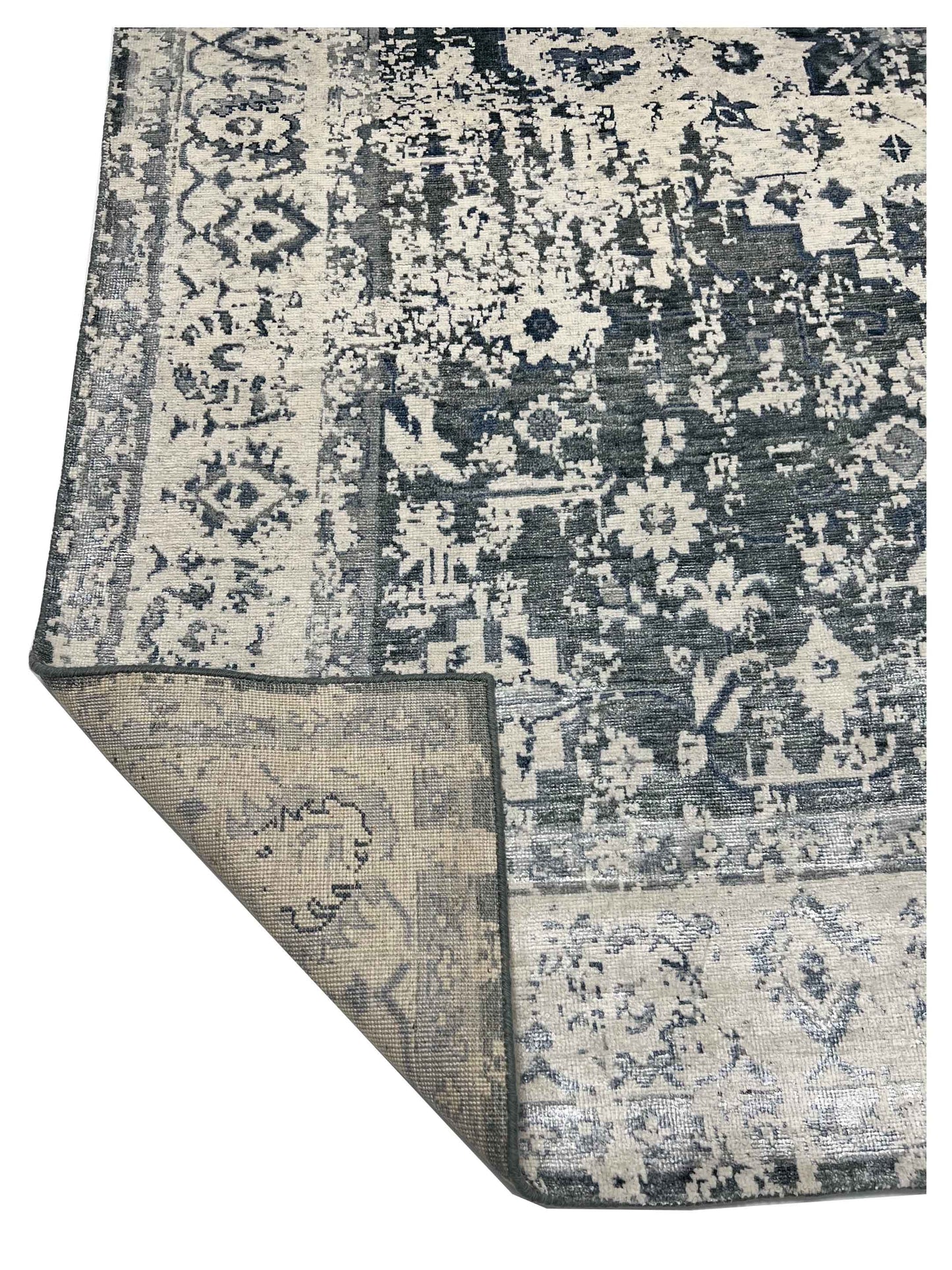 Artisan Nova Ivory Blue Transitional Knotted Rugs